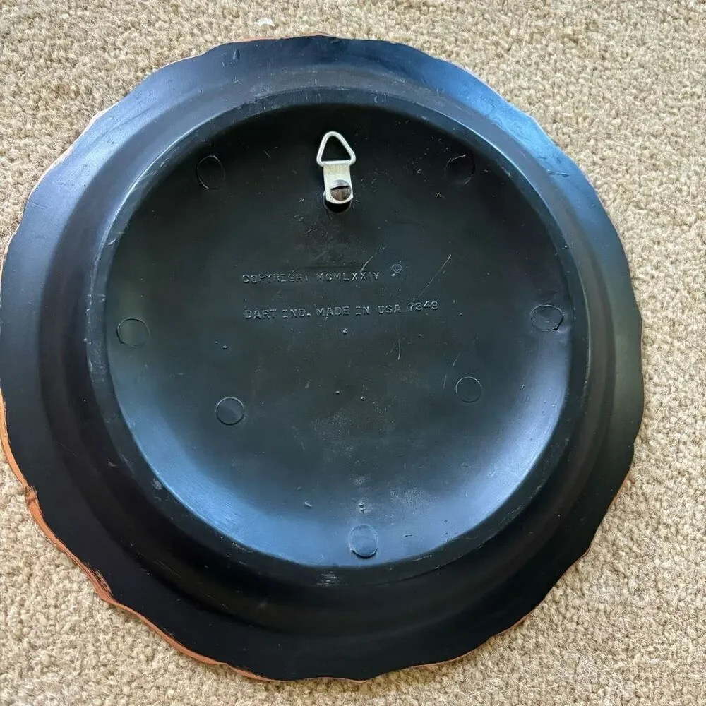 Coppercraft Guild Ship 10” Vintage Wall Hanging Plate 1974